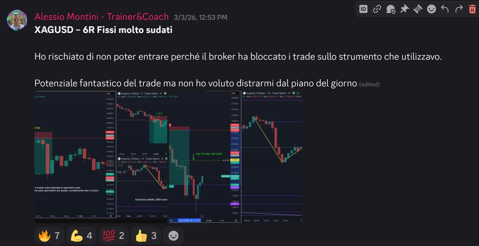Screenshot di un'operazione condivisa da uno studente GOAT Money