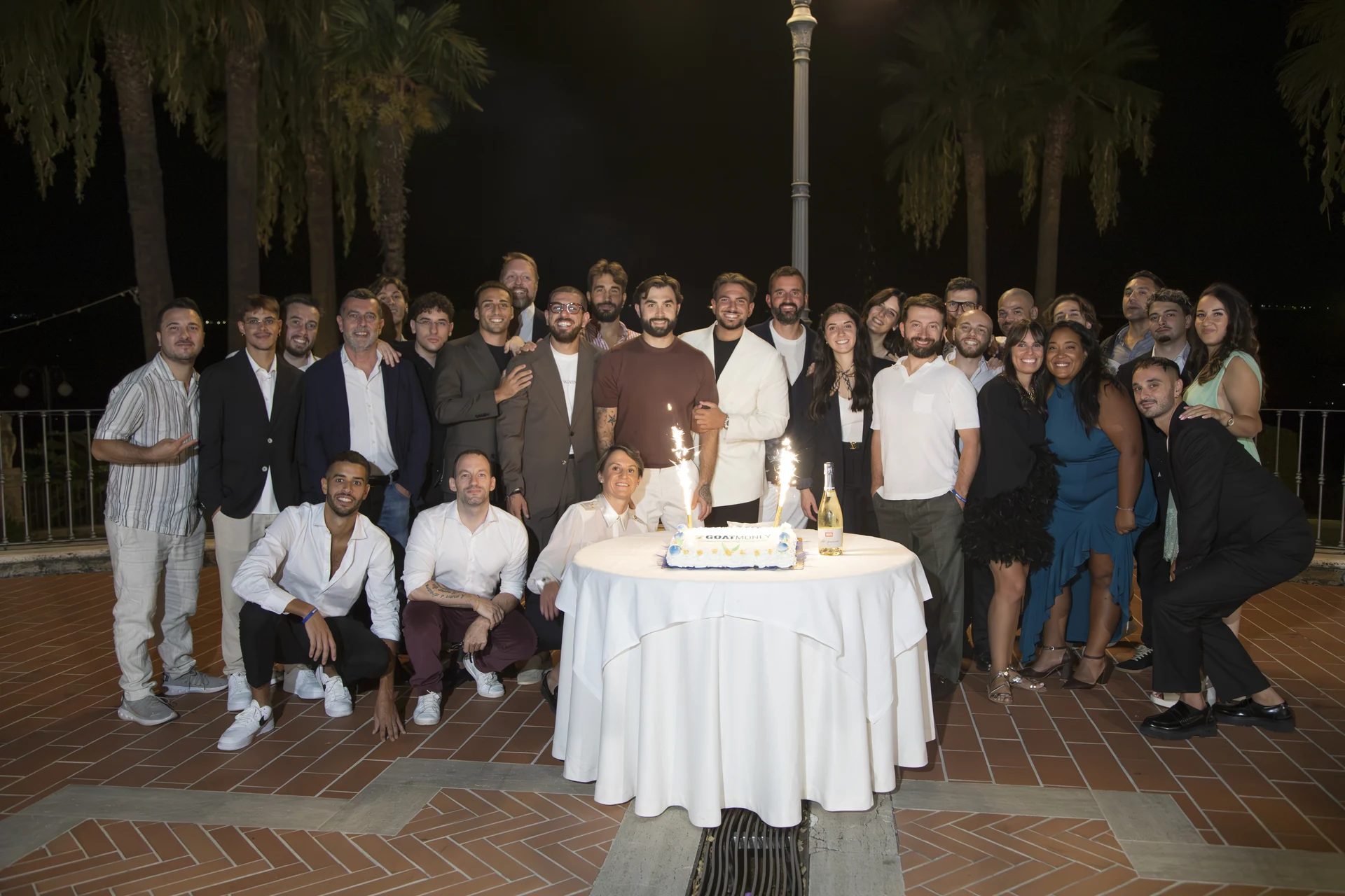Il team Goat Money riunito durante un evento