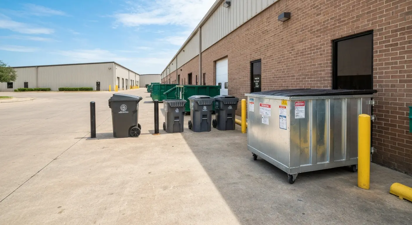 Commercial dumpster service
