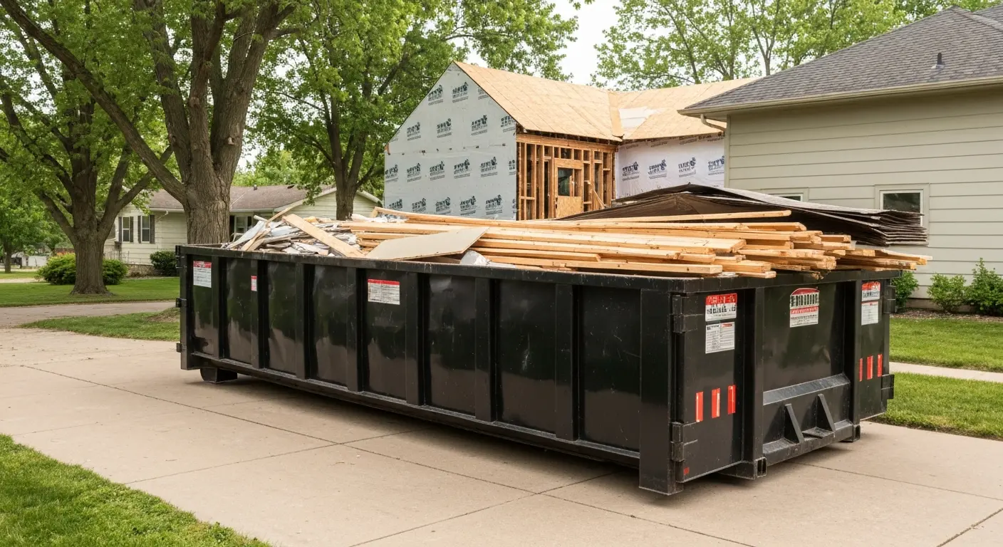 30-yard dumpster for large project