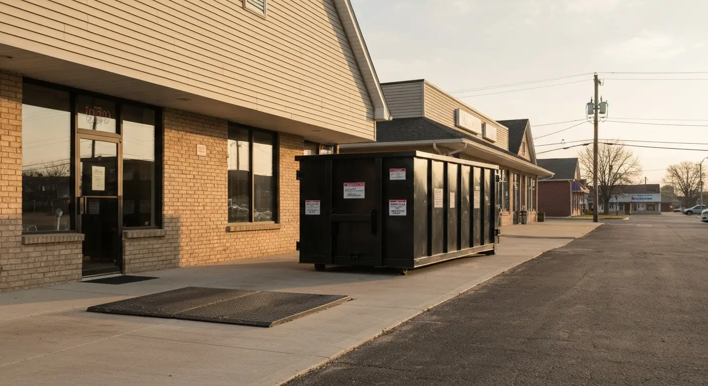 Commercial waste dumpster
