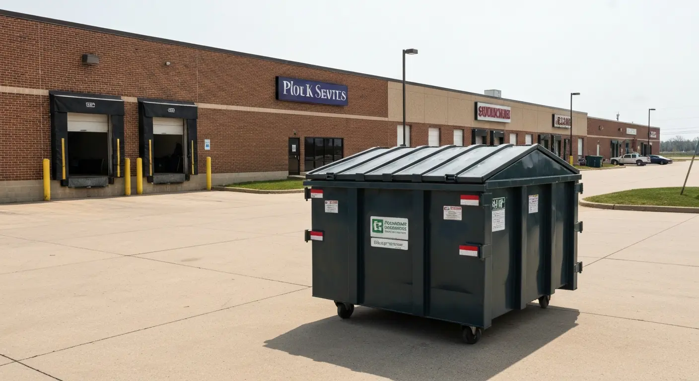 Commercial dumpster service