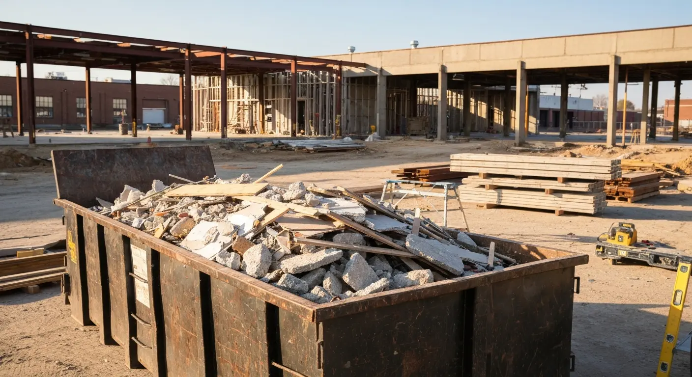 Construction dumpster service