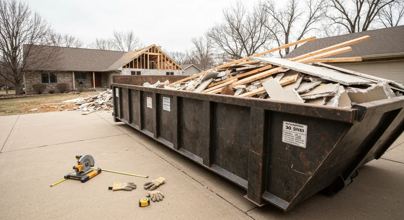 Construction dumpster rental near Bethel MN