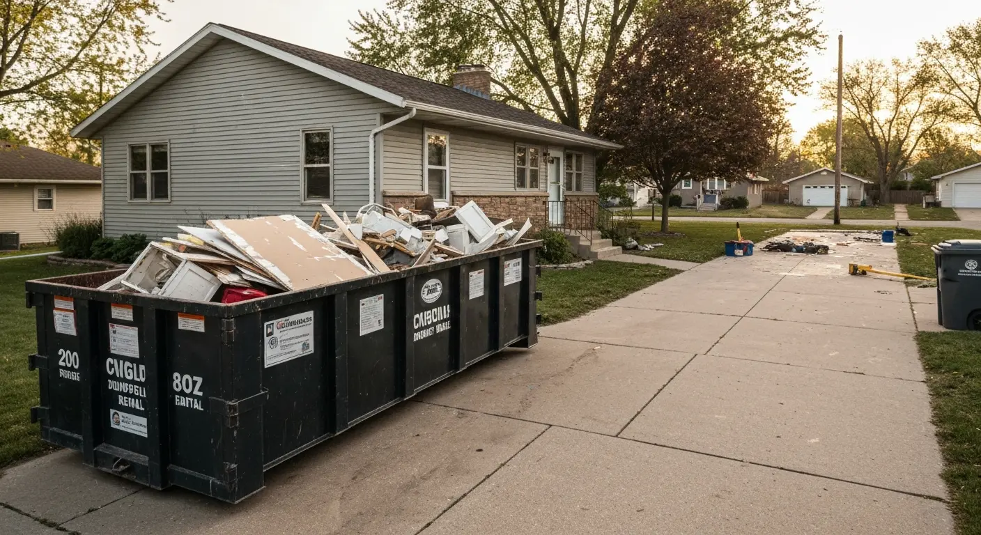 Residential dumpster rental service in Rush City