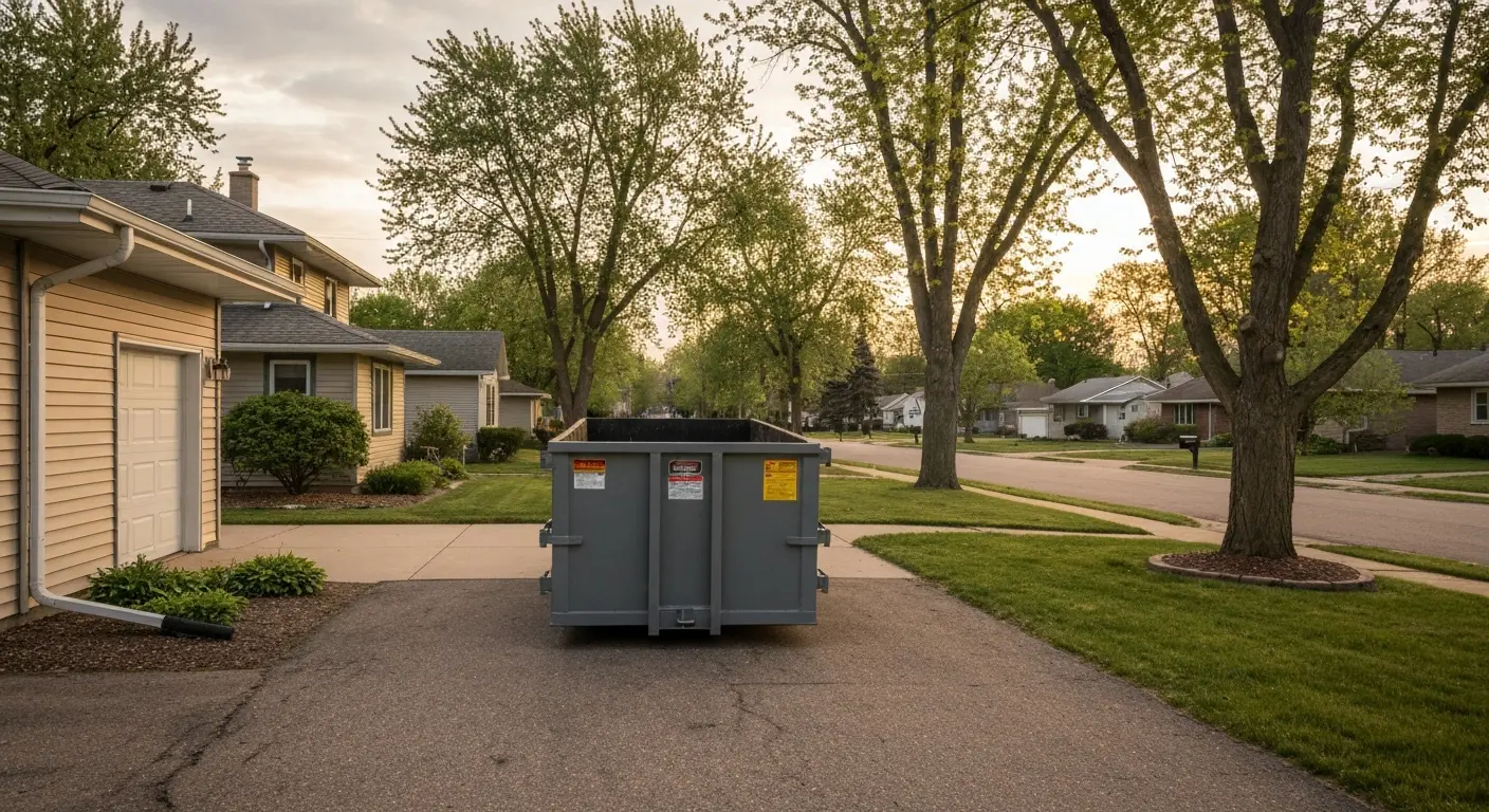 Residential dumpster rental in Bethel MN