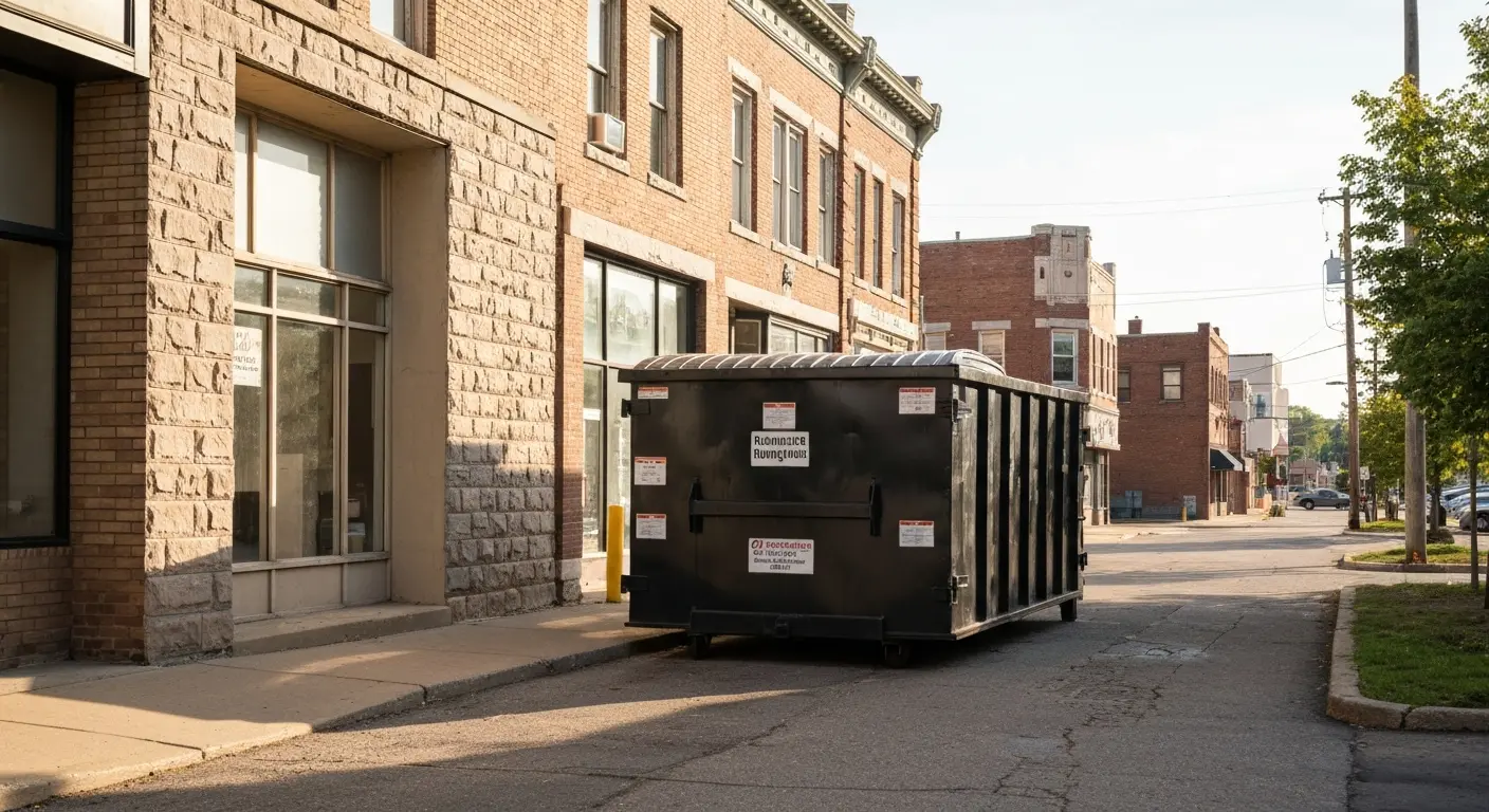 Commercial dumpster service