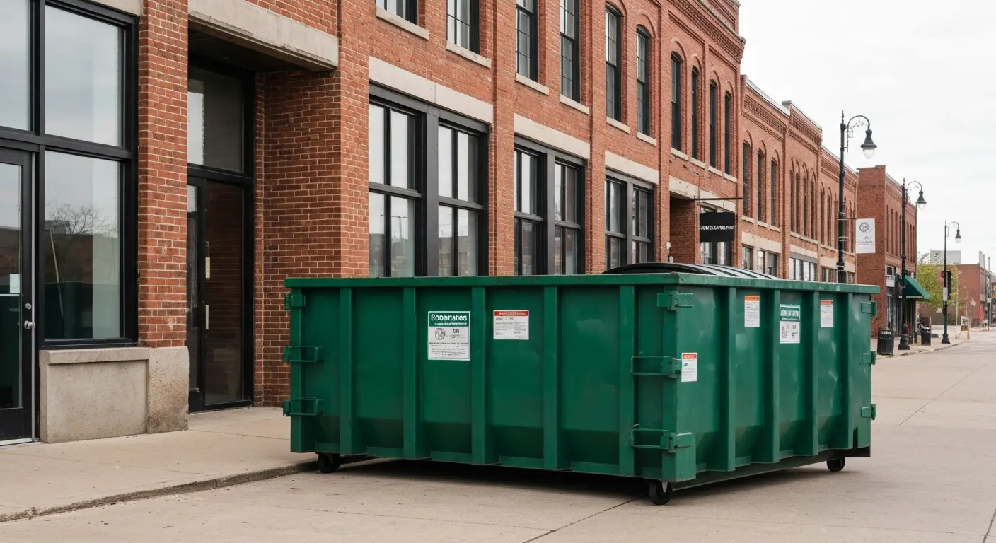 Commercial dumpster service