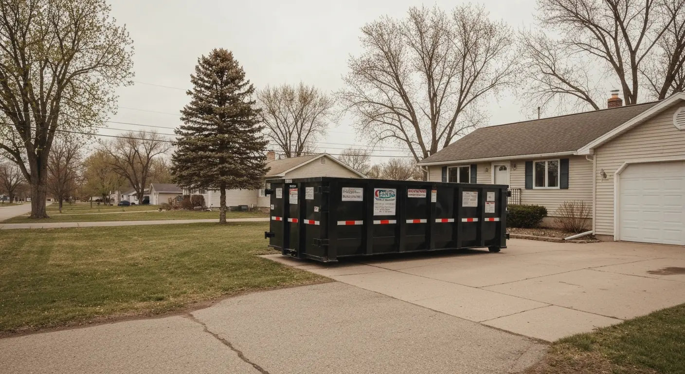 Residential dumpster rental in North Branch