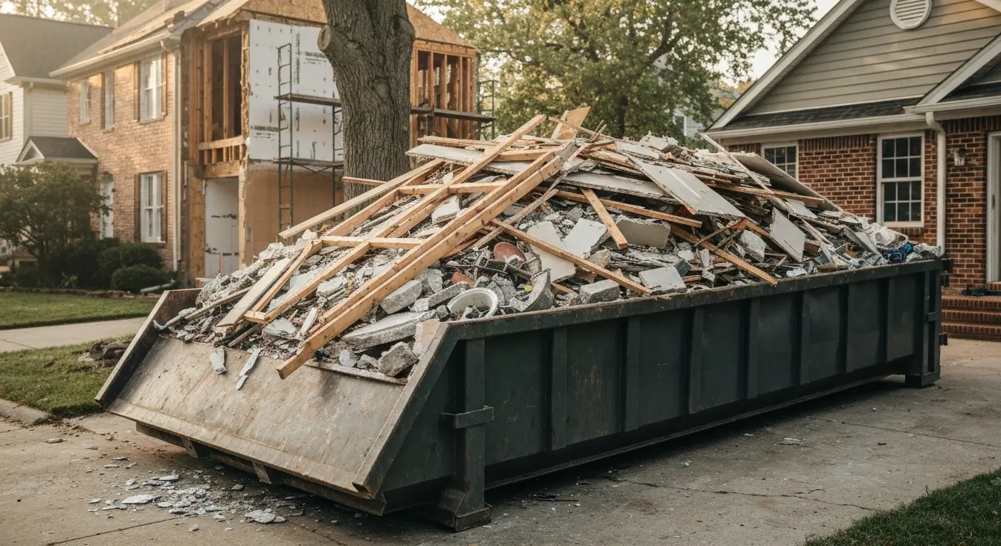 Construction dumpster rental for remodels