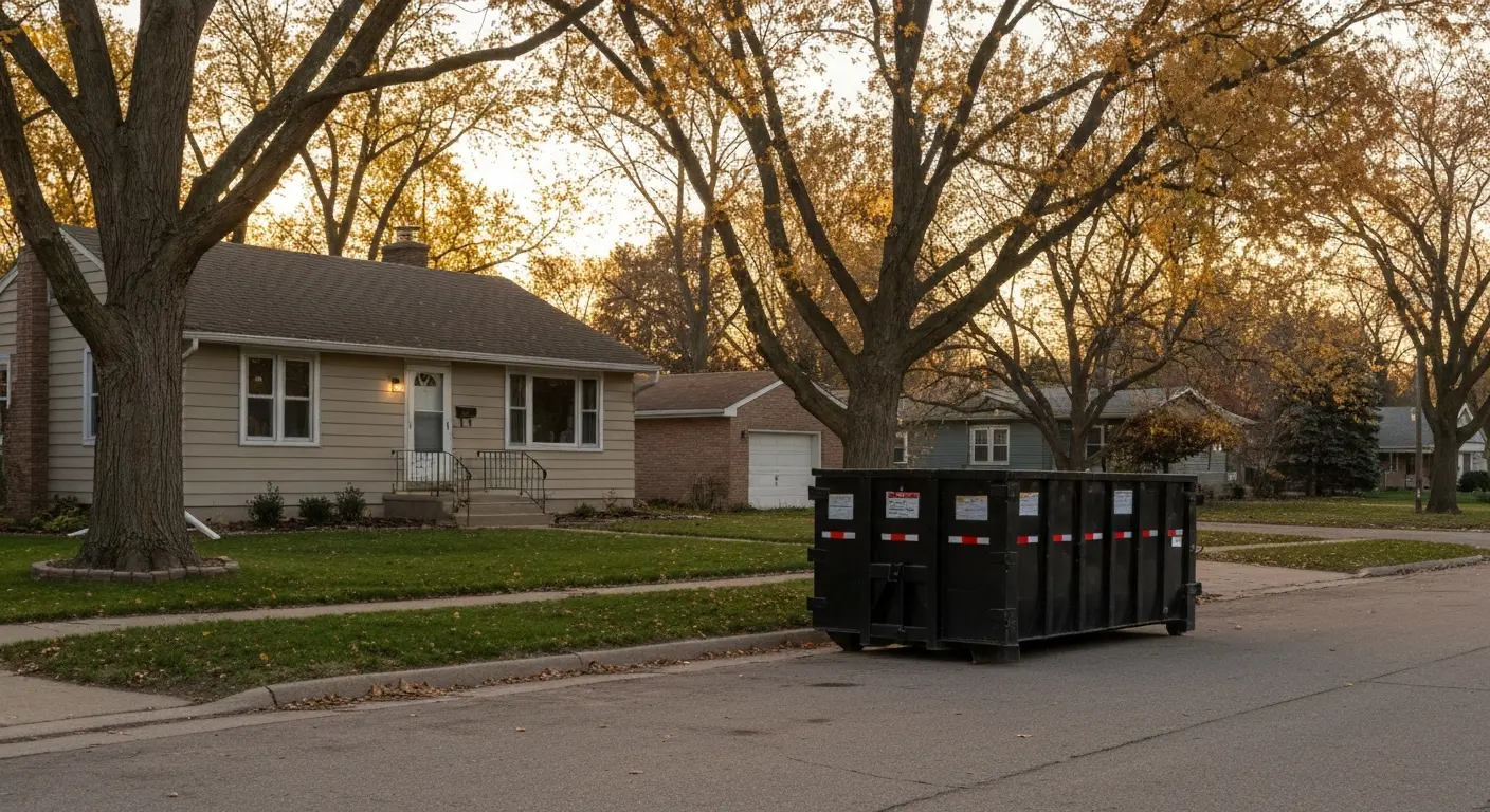 Residential dumpster service in Forest Lake