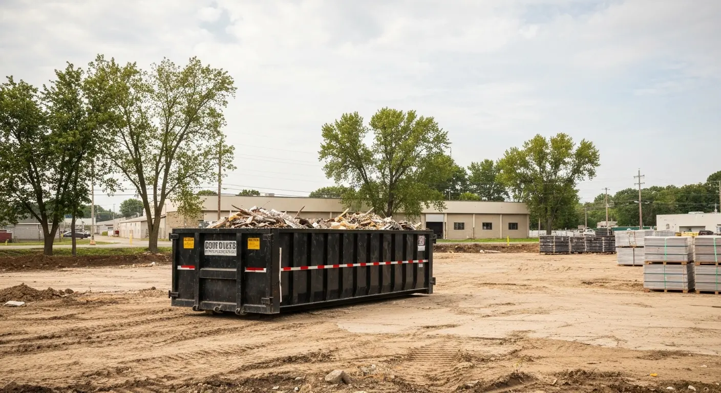Commercial construction dumpster rental