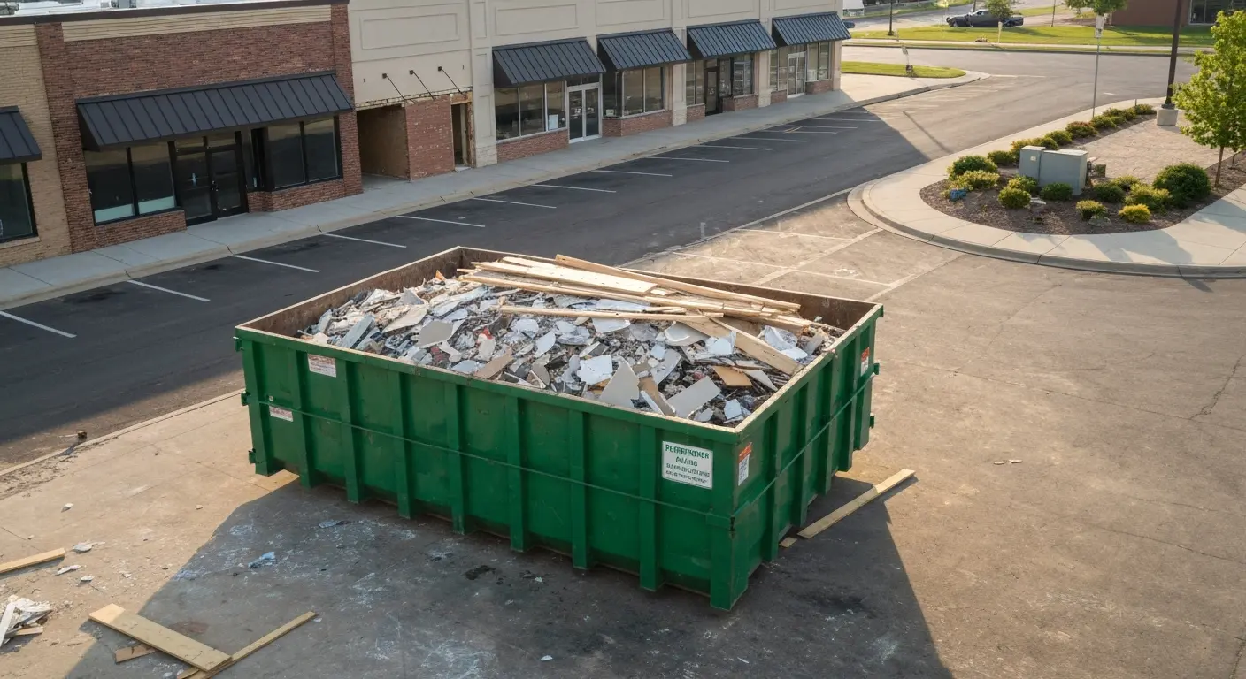 Commercial dumpster for business waste