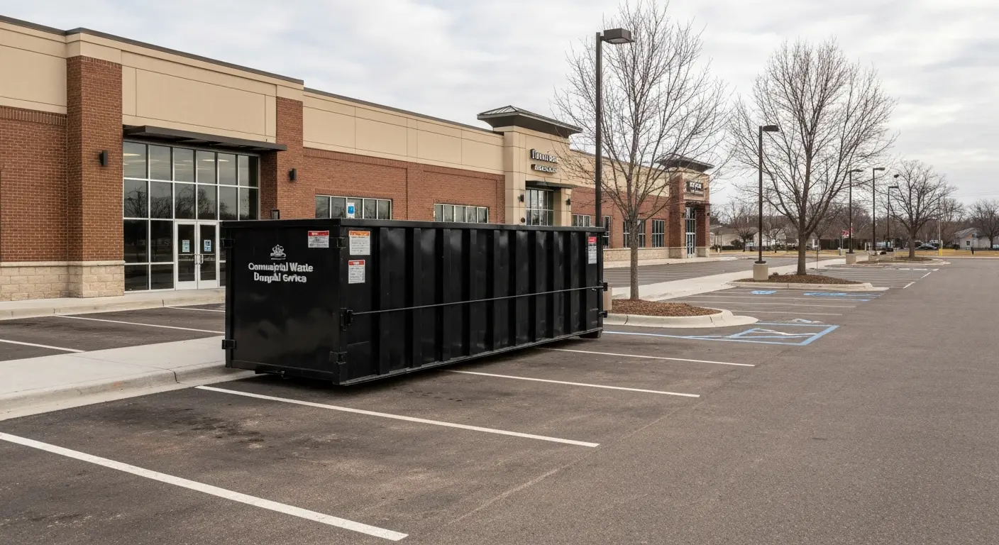 Commercial waste dumpster