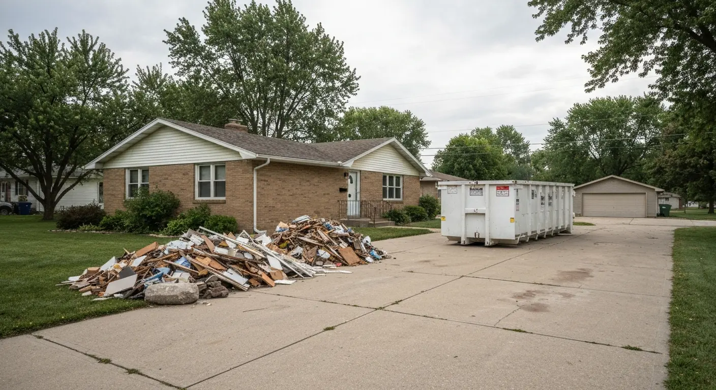 Residential dumpster service
