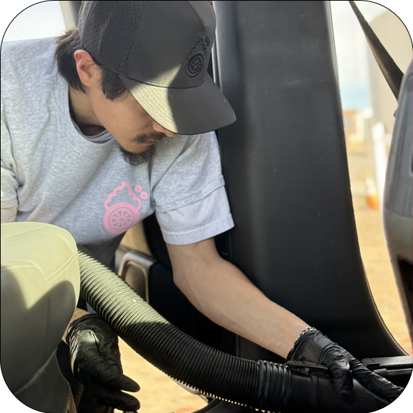 Casa Detailing steam vacuuming interior