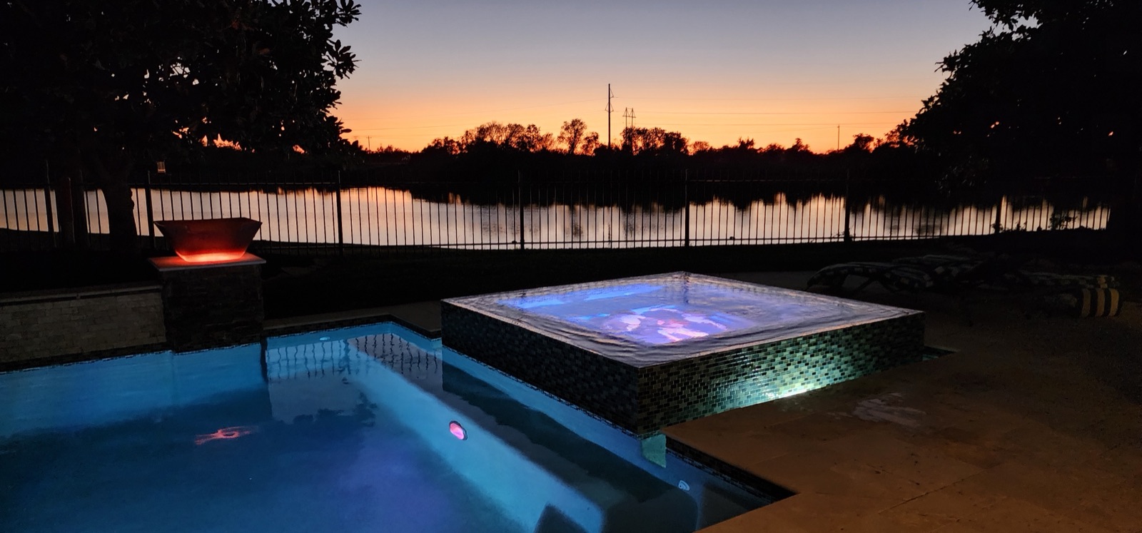 Outdoor living with pool and patio in Houston