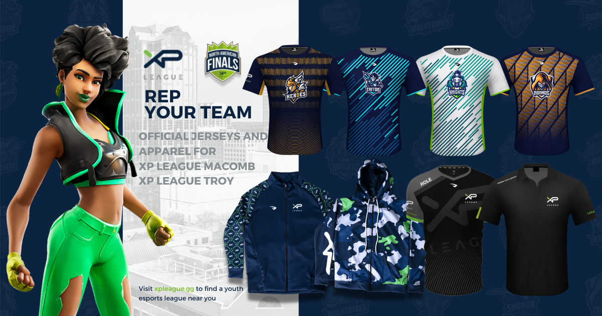 XP League Macomb+Troy : Raven Jersey Order Form