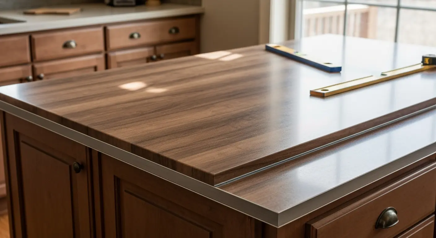 Laminate countertop installation