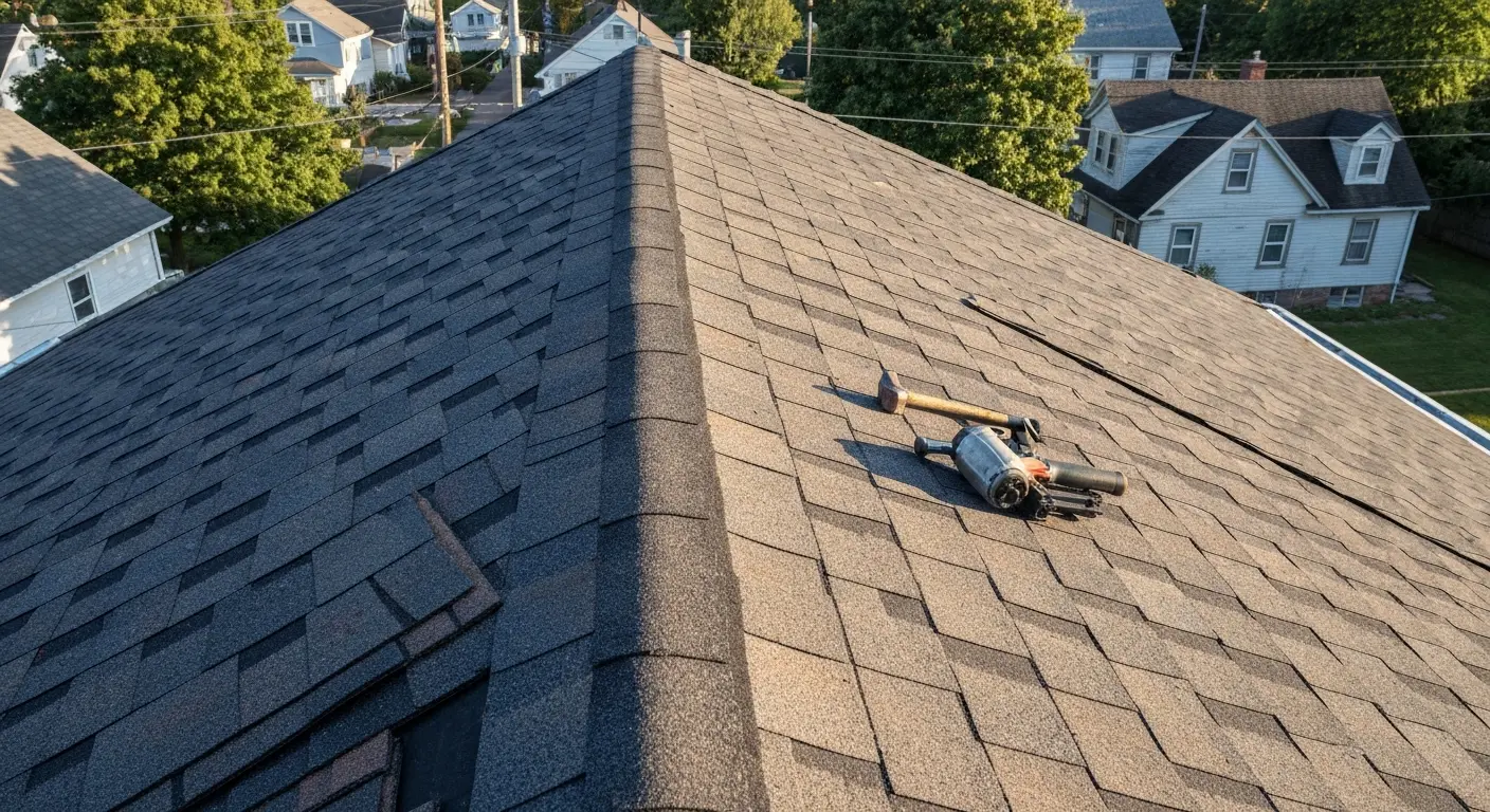 Shingle replacement work