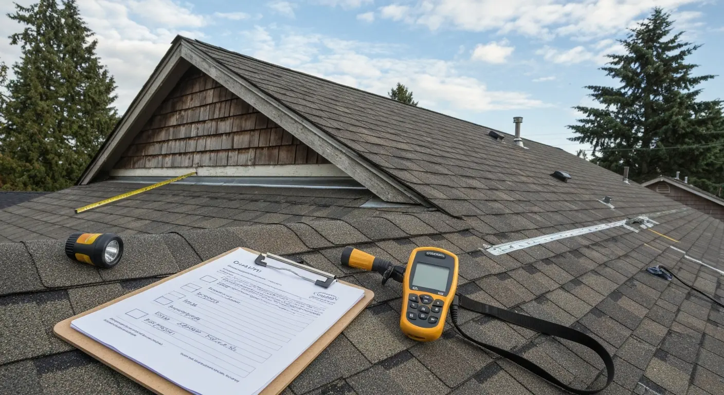 Home roof inspection