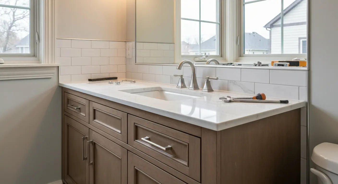 Bathroom vanity replacement project