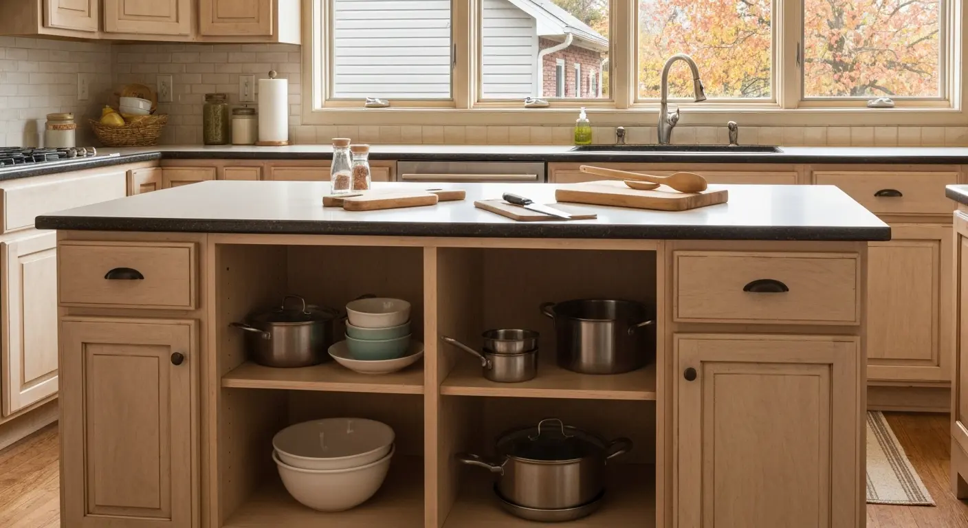 Prep and storage island design