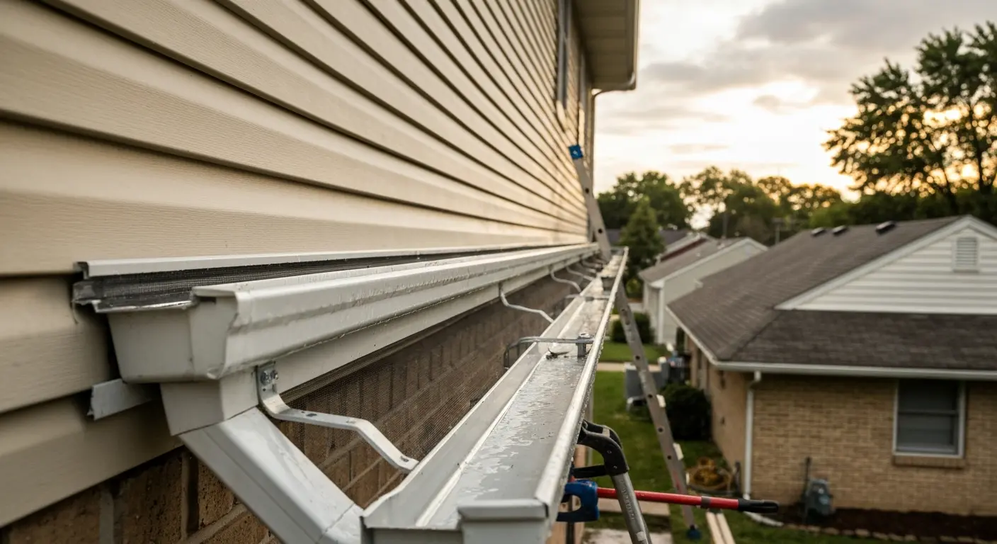 Gutter and soffit repair
