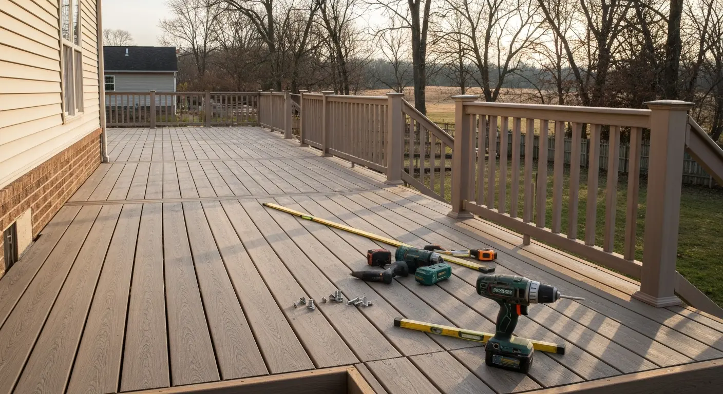 Residential deck construction