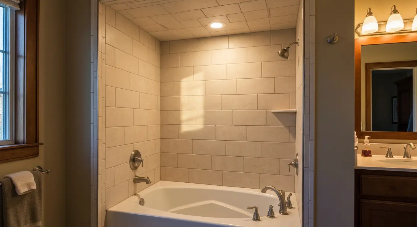 Tub and shower combination