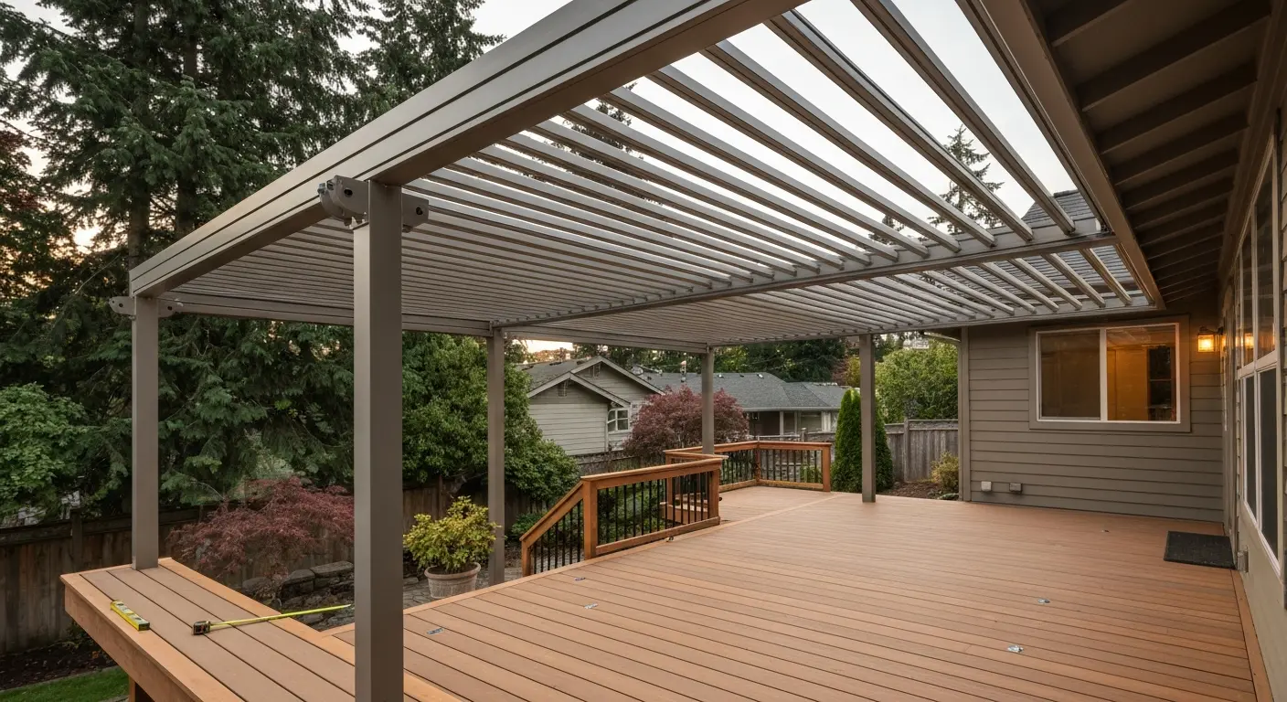 Pergola deck cover