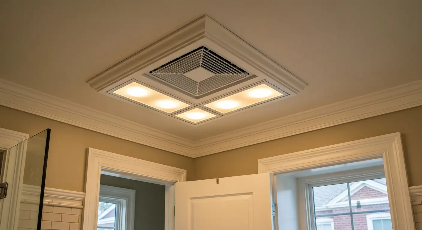 Exhaust fan lighting combo unit