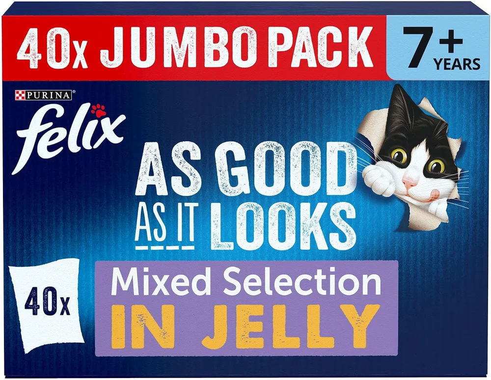 Felix As Good As It Looks Senior 7+ Mixed Selection Cat Food