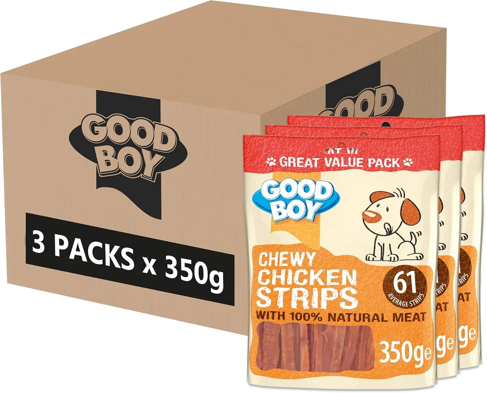 Good Boy Chewy Chicken Strips Dog Treats
