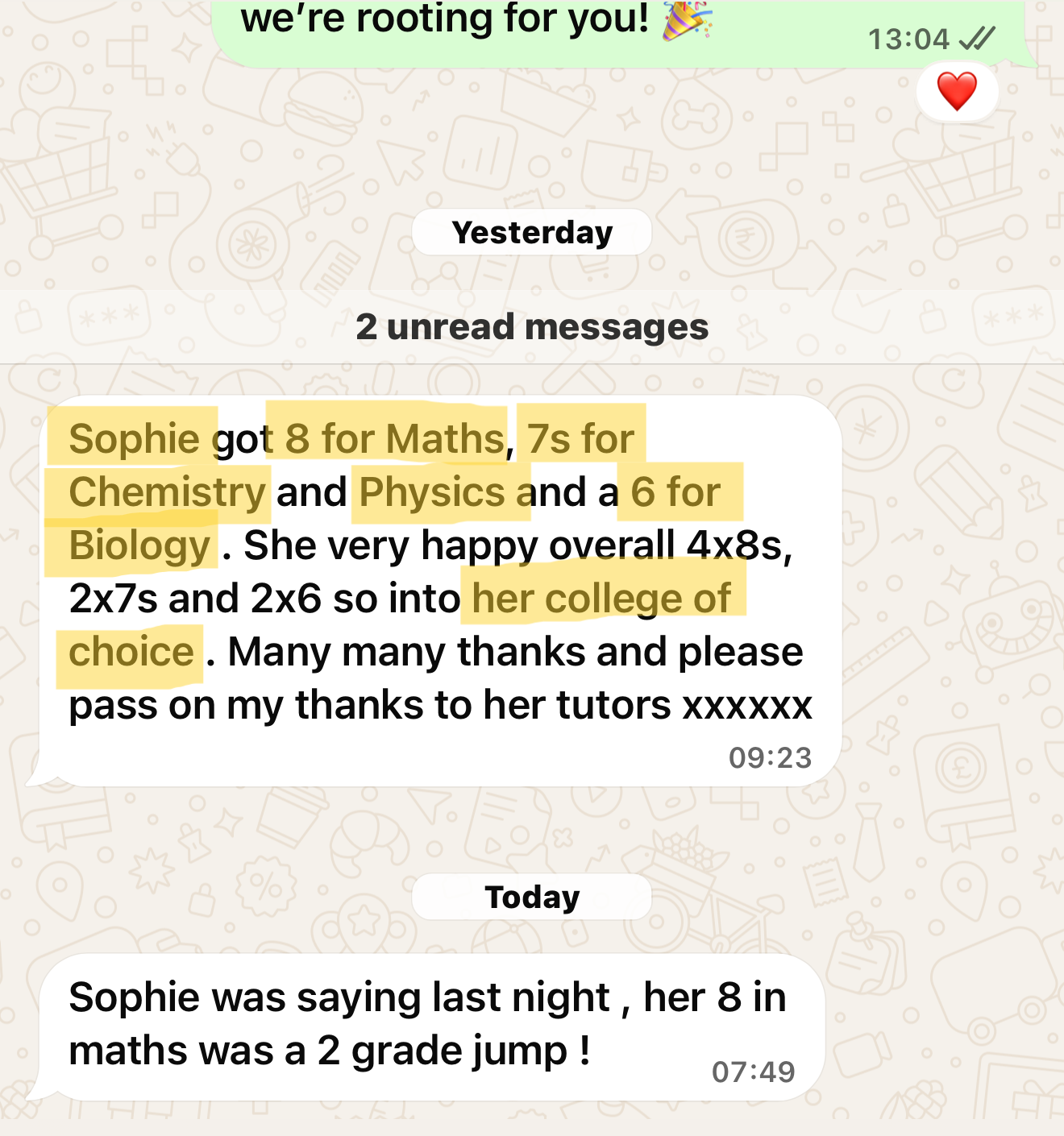 Brightmore written testimonial