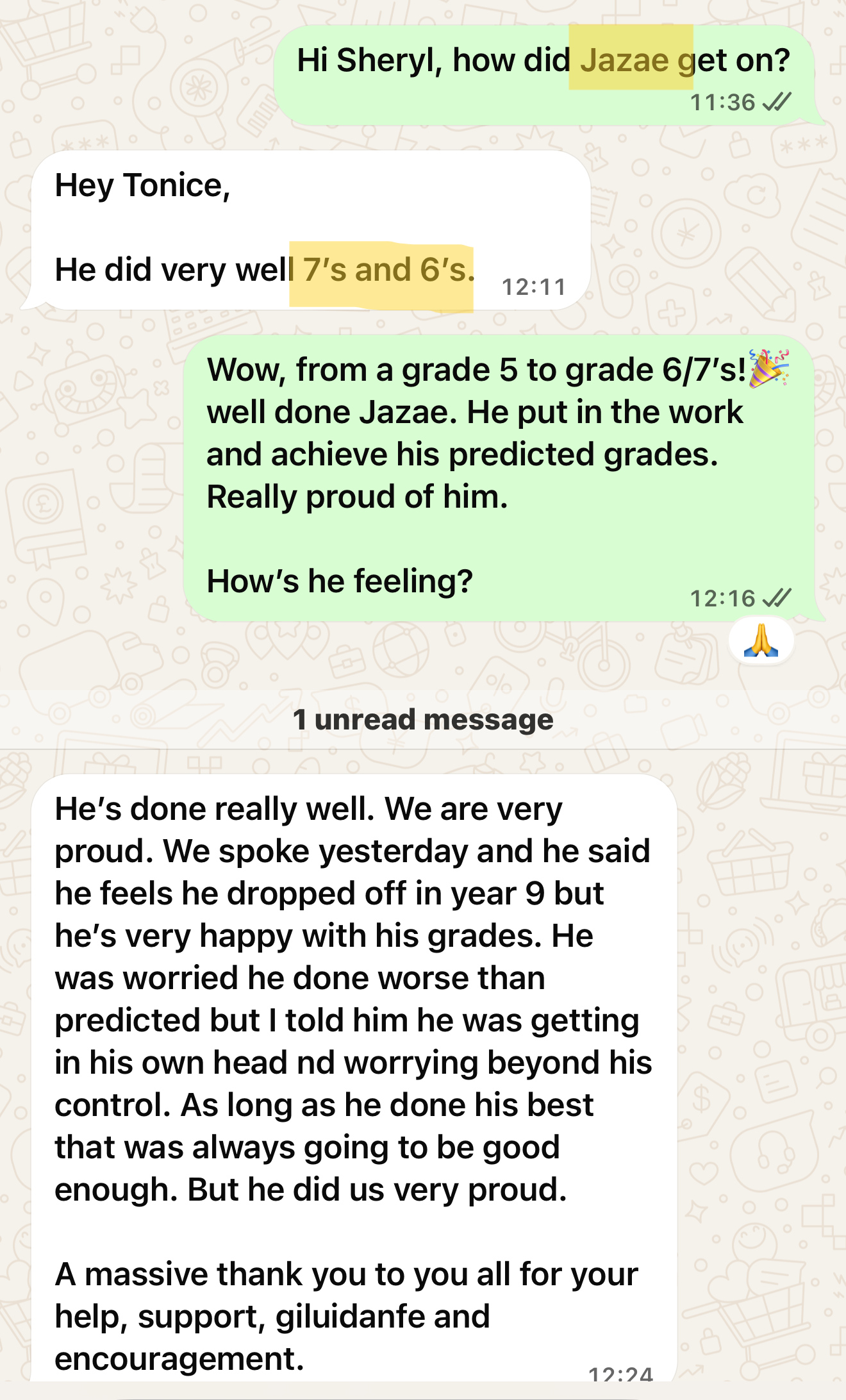 Brightmore written testimonial