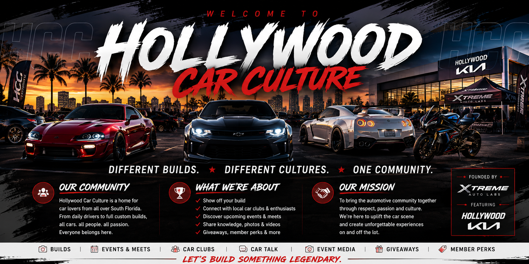 Welcome to Hollywood Car Culture — different builds, different cultures, one community