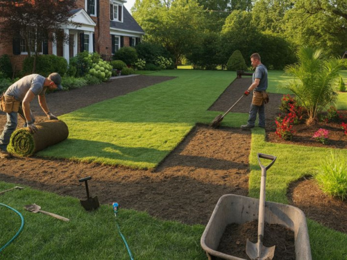 Sod installation in Sarasota