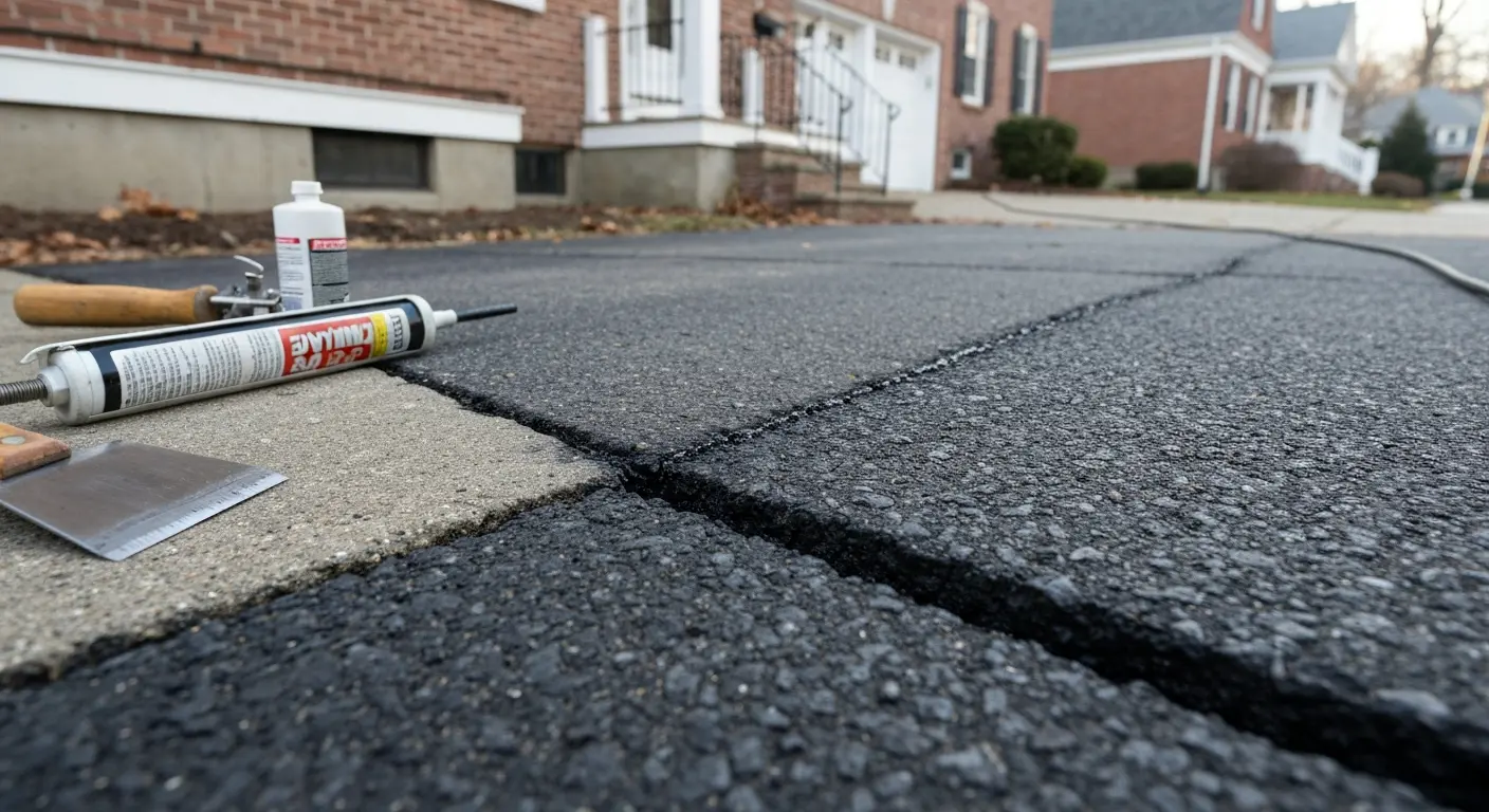 Crack sealing and filling service