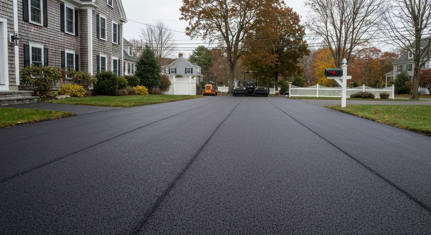 Residential driveway paving