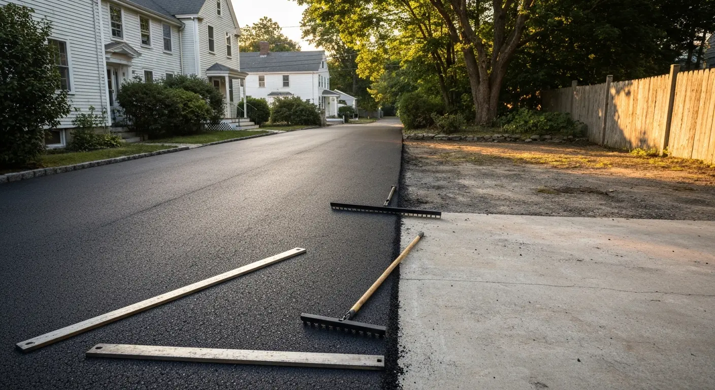 Asphalt paving installation