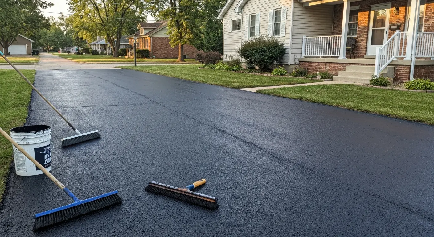 Asphalt sealcoating and maintenance