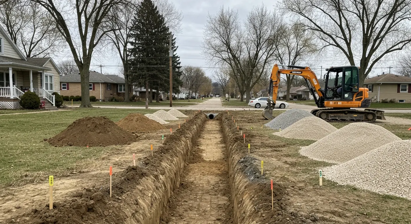 Drainage system installation