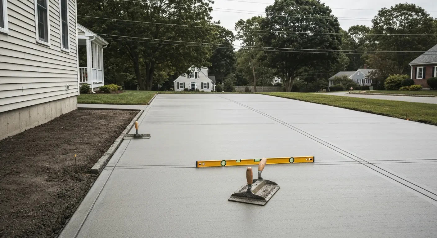 Concrete driveway project