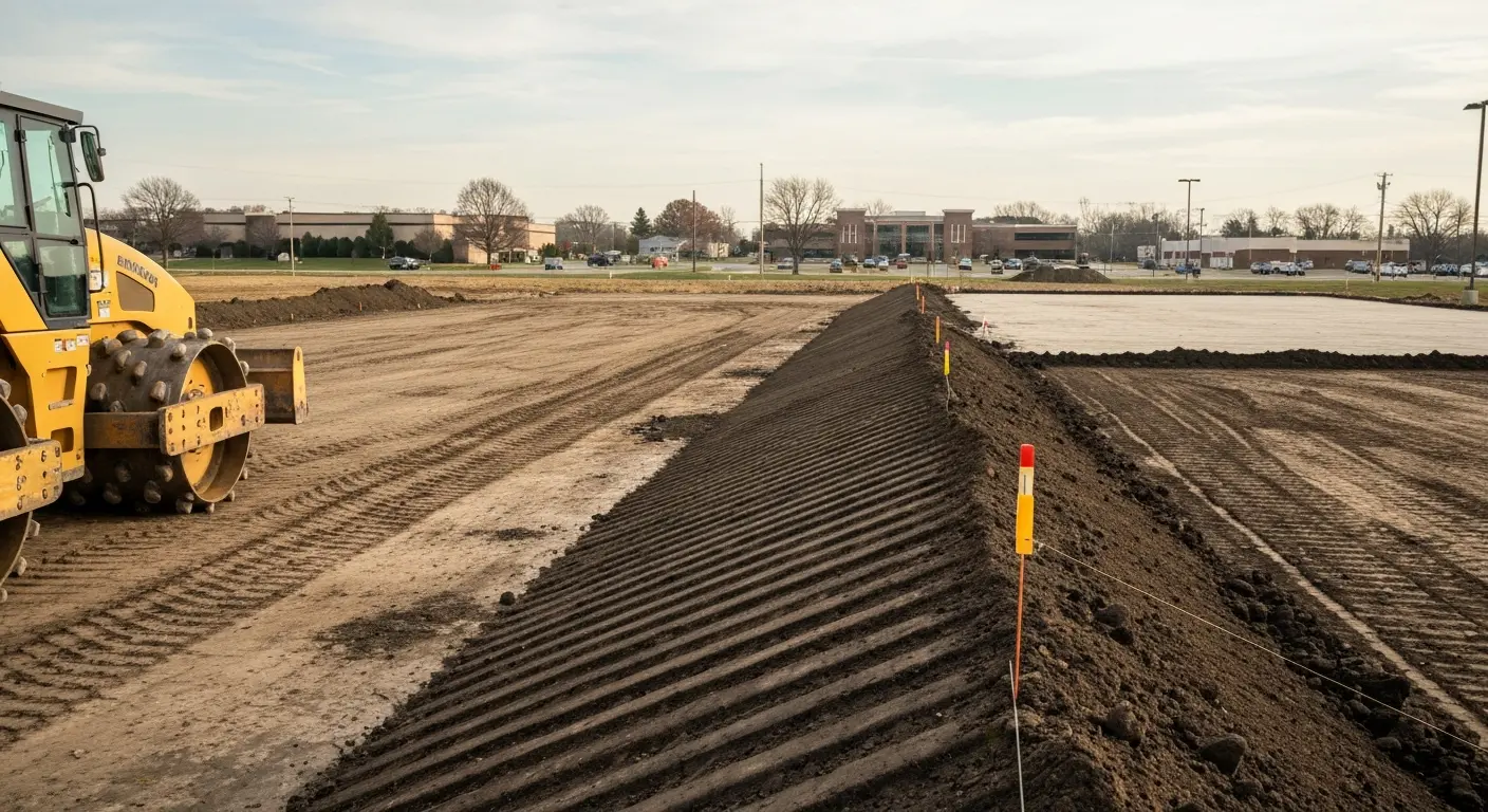 Commercial site backfilling
