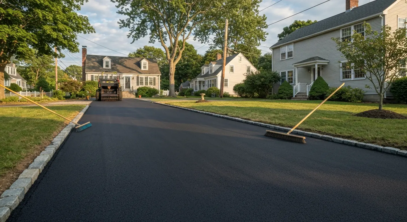Asphalt driveway
