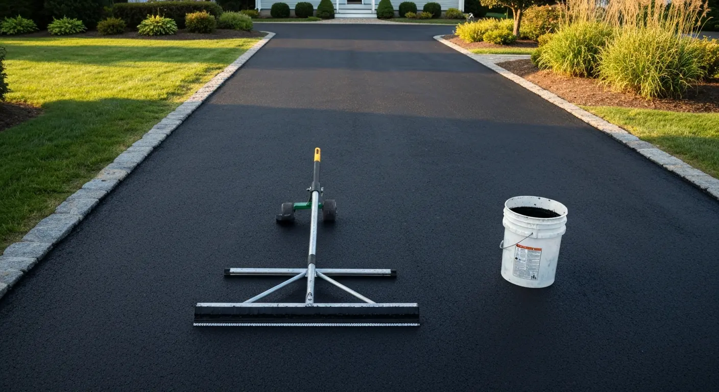 Asphalt driveway work