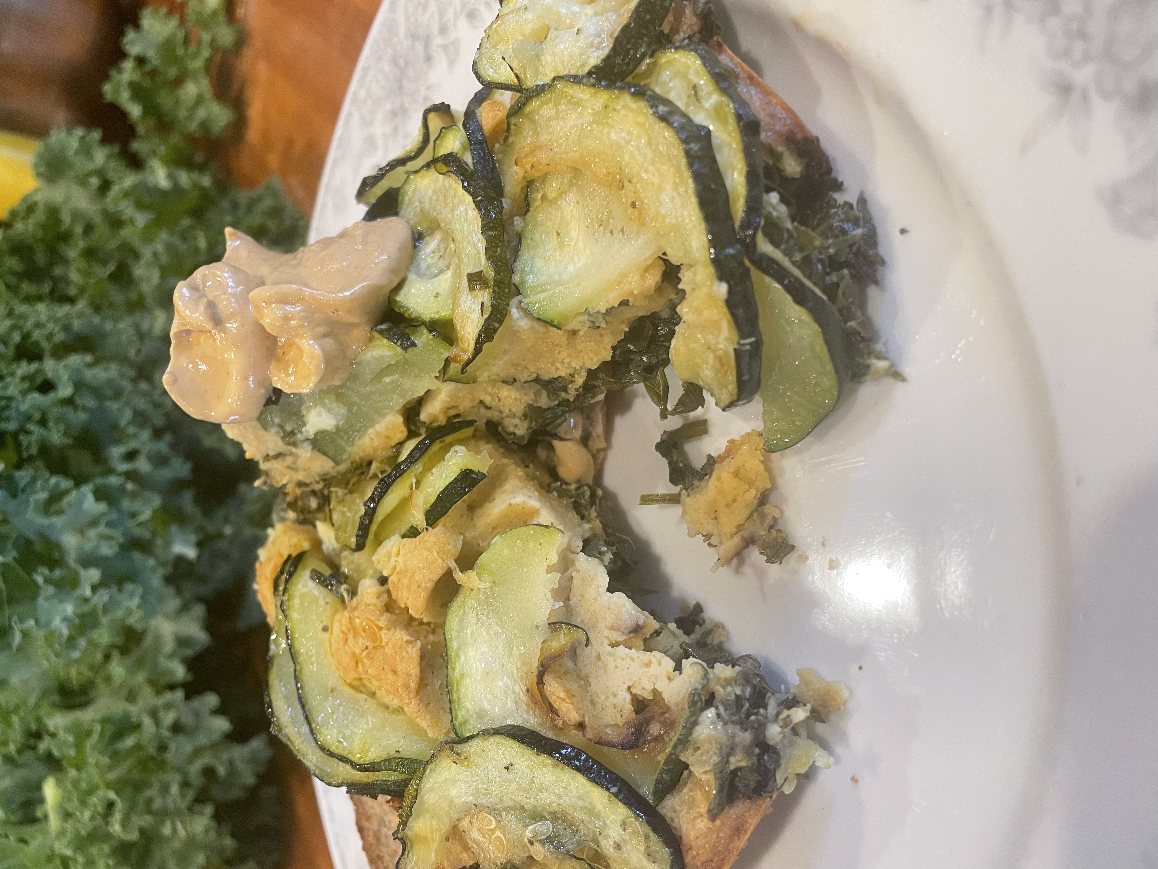 Vegan Kale and Zucchini Frittata Vegan Kale and Zucchini Frittata