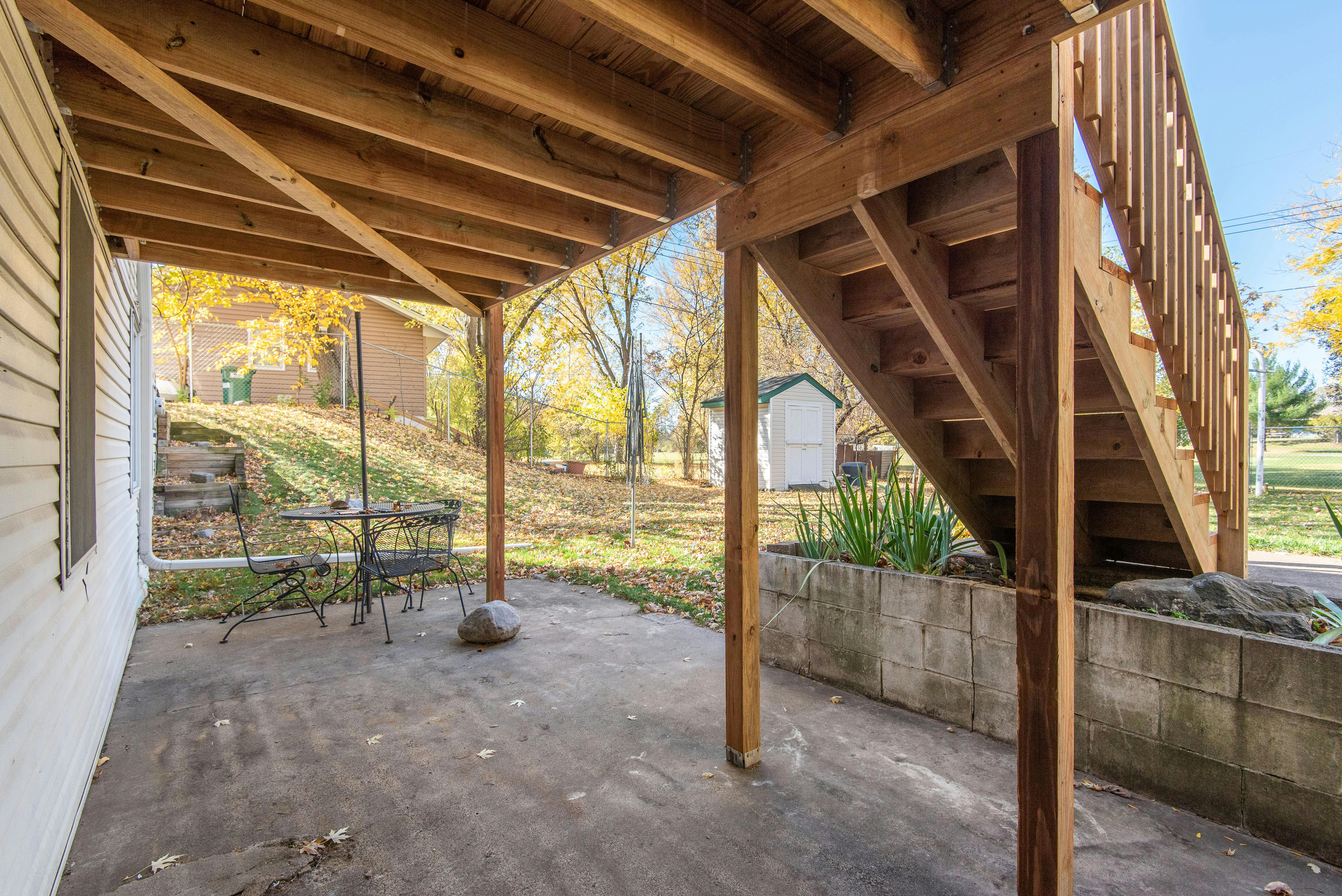 Bare patio