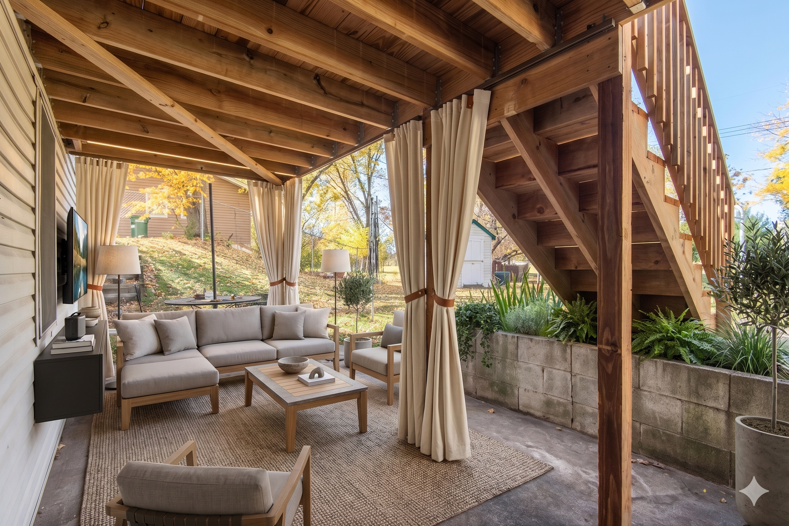 Patio furnished